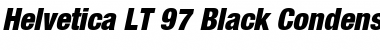 HelveticaNeue LT 97 BlackCn Oblique