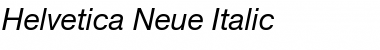 Helvetica Neue Italic