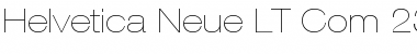 Helvetica Neue LT Com 23 Ultra Light Extended Font
