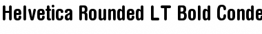 HelveticaRounded LT BoldCn Regular Font