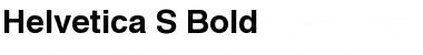 Helvetica S Font