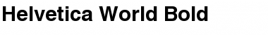 Helvetica World Font