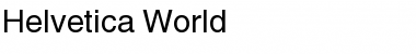 Helvetica World Regular