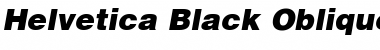 Helvetica-Black BlackItalic Font