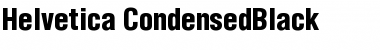 Helvetica-CondensedBlack Font