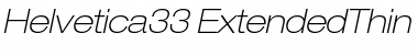 Helvetica33-ExtendedThin ThinItalic