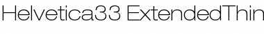 Download Helvetica33-ExtendedThin Font