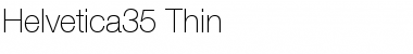 Helvetica35-Thin Thin Font