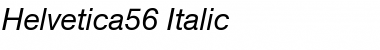 Helvetica56 RomanItalic Font