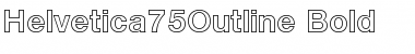 Helvetica75Outline Font