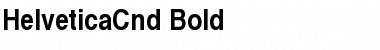 HelveticaCnd-Bold Regular Font