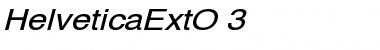 HelveticaExtO 3 Font