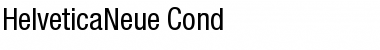 HelveticaNeue Cond Regular Font