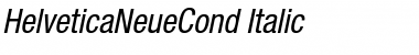 HelveticaNeueCond Italic