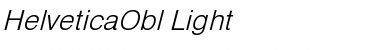 HelveticaObl-Light Regular Font