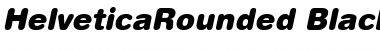 HelveticaRounded-Black BlackItalic Font