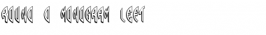 Round_3D_Monogram_Left Font