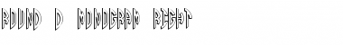 Round_3D_Monogram_Right Font