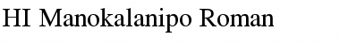 HI Manokalanipo Roman Font