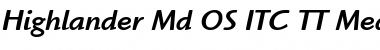 Highlander Md OS ITC TT Font