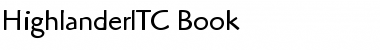 HighlanderITC-Book Font