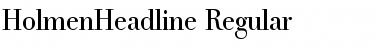 HolmenHeadline-Regular Font
