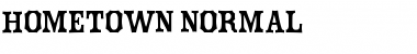 Hometown-Normal Font