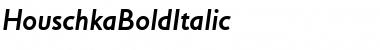 HouschkaBoldItalic Regular Font