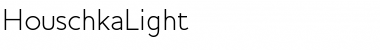 HouschkaLight Font
