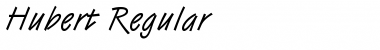 Hubert Regular Font