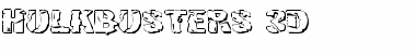 Download Hulkbusters 3D Font