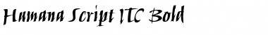 Humana Script ITC Bold Font