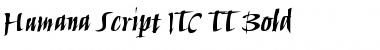 Humana Script ITC TT Bold Font