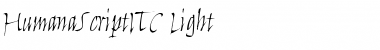 HumanaScriptITC-Light Font