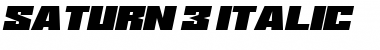 Saturn 3 Italic Font