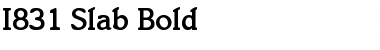 I831-Slab Bold Font