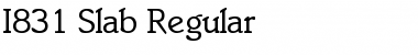 I831-Slab Regular Font