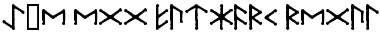 Ice-egg Futhark Runes Regular Font
