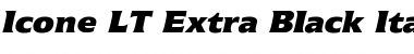 Icone LT ExtraBlack Italic