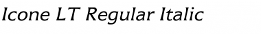 Icone LT Regular Italic Font