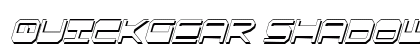 QuickGear Shadow ItalCon Shadow ItalCon font free download