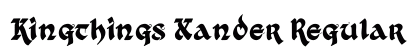 Kingthings Xander Regular font free download