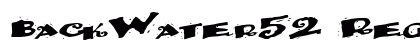 BackWater52 Regular font free download