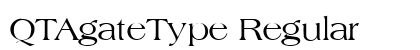 QTAgateType Regular font free download