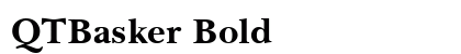 QTBasker Bold Preview