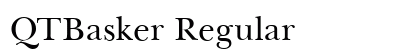 QTBasker Regular font free download