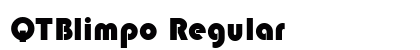 QTBlimpo Regular font free download
