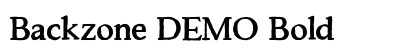 Backzone DEMO Bold Preview
