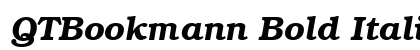 QTBookmann Bold Italic font free download