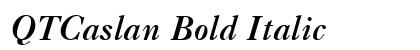 QTCaslan Bold Italic Preview